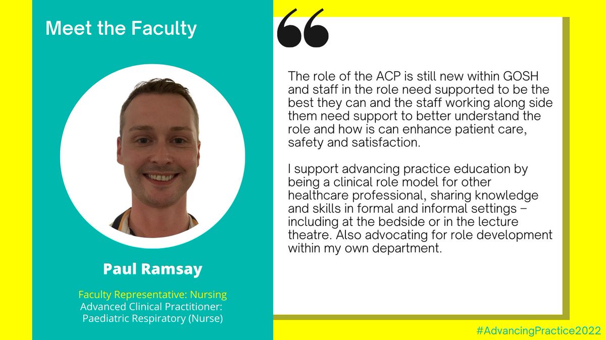 GOSH_AdvPrac's tweet image. Why does @PaulWRamsay like working with CYP?

&quot;No one person can do the role, to do the job you need to work with the wider MDT to be able to best meet the needs of the child, young person and their family – that is both challenging and rewarding. &quot; #AdvancingPractice2022