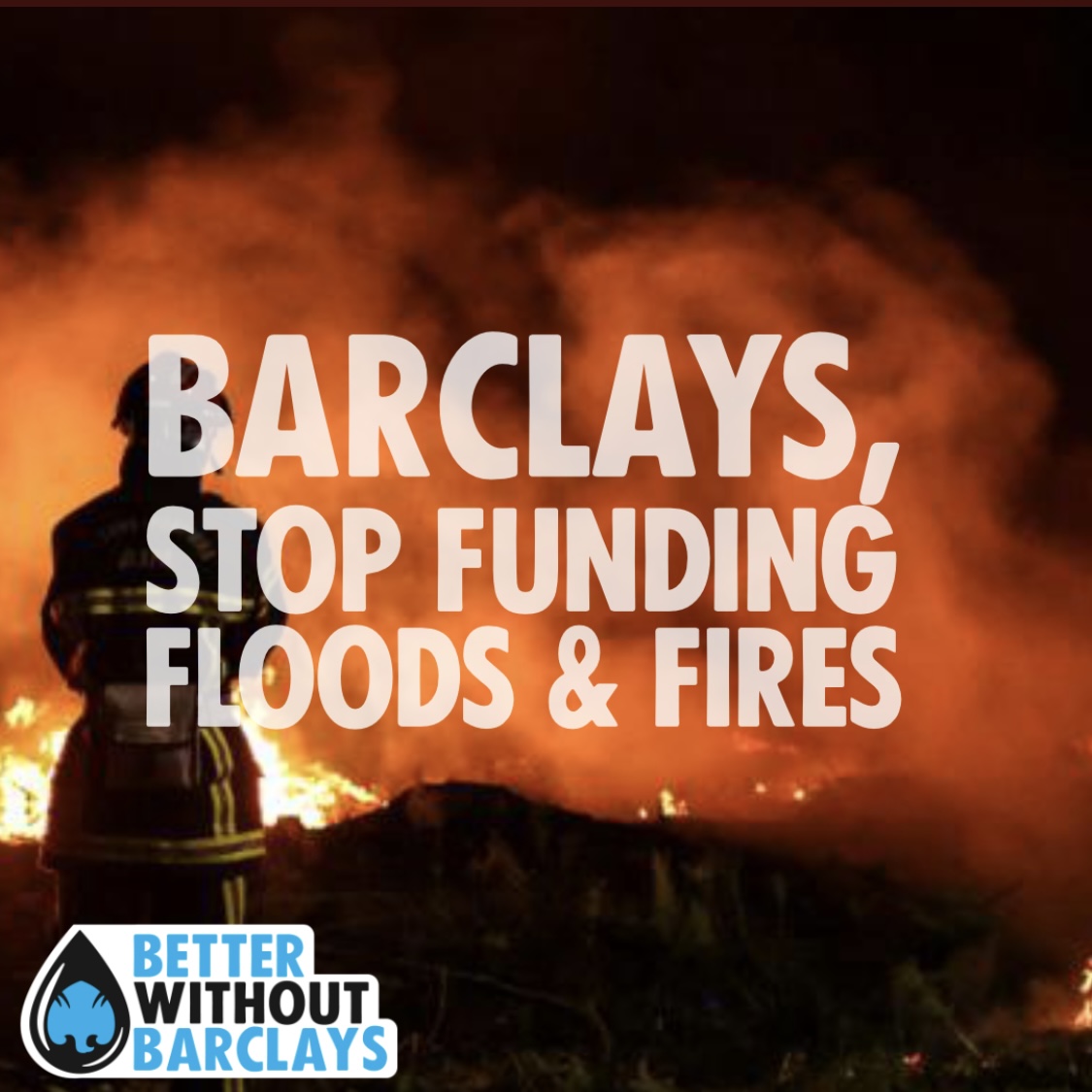 XRHarrow's tweet photo. .@BarclaysUK ⚠️This is an intervention⚠️ Your dirty investments have consequences here and now. Is this how you want your company to be remembered? #BetterWithoutBarclays https://t.co/J6wfsTpTCf