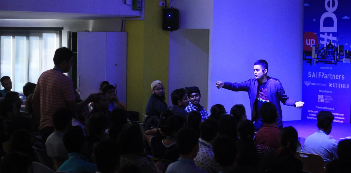 Jay Dutta (@jdallcaps) on Twitter photo Today, 6 years ago, we launched the first <a href="/DesignUpConf/">DesignUpConf</a> on the top floor of a startup accelerator space in BLR.
It was relatively small (230 people jam packed), got pretty warm as the day progressed. And in midst of it all, Nakul read our minds with uncanny precision...
1/n Today, 6 years ago, we launched the first <a href="/DesignUpConf/">DesignUpConf</a> on the top floor of a startup accelerator space in BLR.
It was relatively small (230 people jam packed), got pretty warm as the day progressed. And in midst of it all, Nakul read our minds with uncanny precision...
1/n