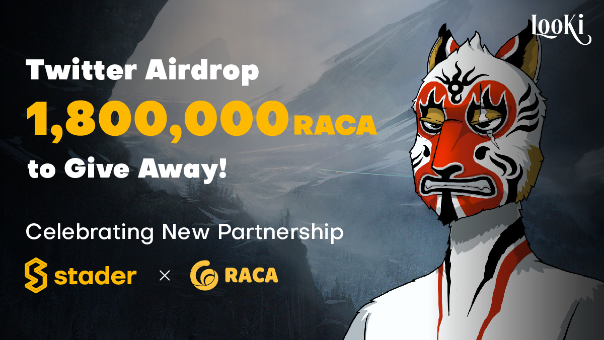 Exciting #Airdrop Opportunity🤩

⚡️1,800,000 #RACA Giveaway⚡️

Follow the steps below👇

✅ Follow <a href="/stader_bnb/">Stader.BNB</a>, <a href="/RACA_3/">RACA</a>, <a href="/USMverse/">USMLab.bab</a>, <a href="/JAZ_DID/">JAZ DID</a>
✅ Like, Retweet &amp; Tag 3 friends in the comments