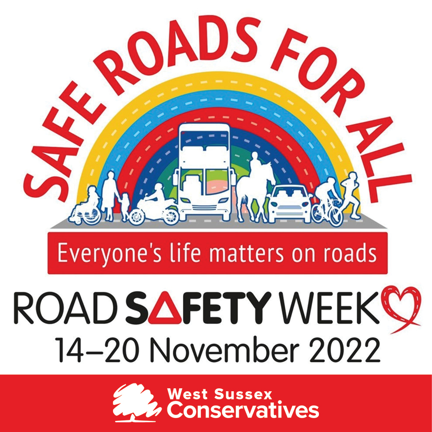 This week is Road Safety Week, a campaign for safe roads for everyone. In West Sussex the Sussex Safer Roads Partnership works to reduce road casualties with education, engagement, enforcement and engineering - you can find out more here: sussexsaferroads.gov.uk