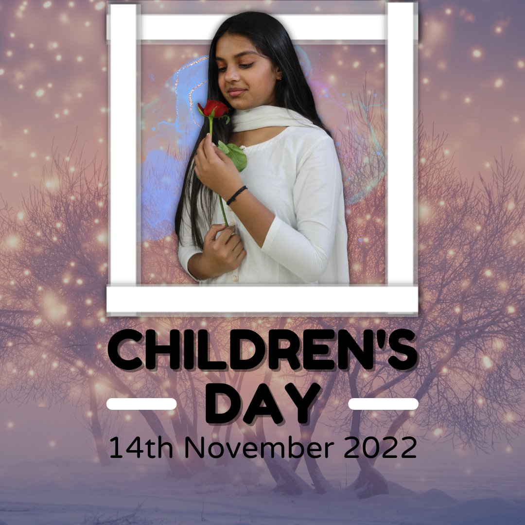 fatimaimran2011's tweet photo. बाल दिवस की शुभकामनाएं |
@ArtsSensationz
@thebollywoodfacesmagazine
.
.
.
#fatimaimran #festivalseason #fatima #childrensday #childrenday #chachanehru #happychildren #wishingyouthebest https://t.co/yu05h1ch5v