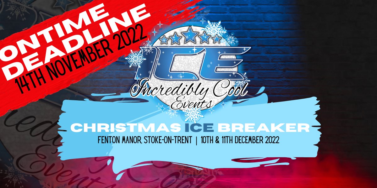 It's deadline day 😁
Have you registered for Christmas ICE Breaker yet taking place on the 10th &amp; 11th December 2022 at Fenton Manor Sports Complex in Stoke-on-Trent?

incrediblycoolevents.co.uk/events/christm…

#iceontour #incrediblycoolevents #ukcheer #cheerleading #cheercompetition