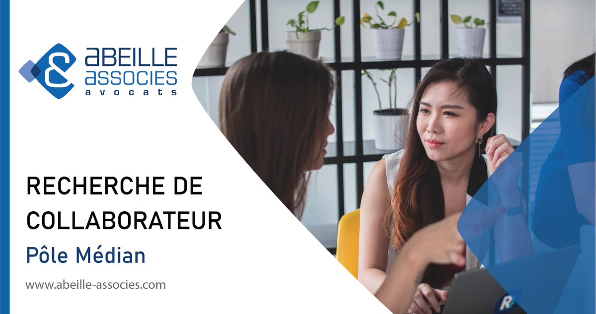 ABEILLEAVOCATS's tweet photo. 💼@ABEILLEAVOCATS RECRUTE :
un/e collaborateur/trice libéral/e pour rejoindre le Pôle Médian sur Marseille en #droitcivil / #droitpénal

Envoyez votre cv et lettre de motivation à :
Me Sylvain PONTIER : s.pontier@abeille-associes.com

#recrutement #cabinet #motivation #cv #droit https://t.co/F4BkXyX0l7