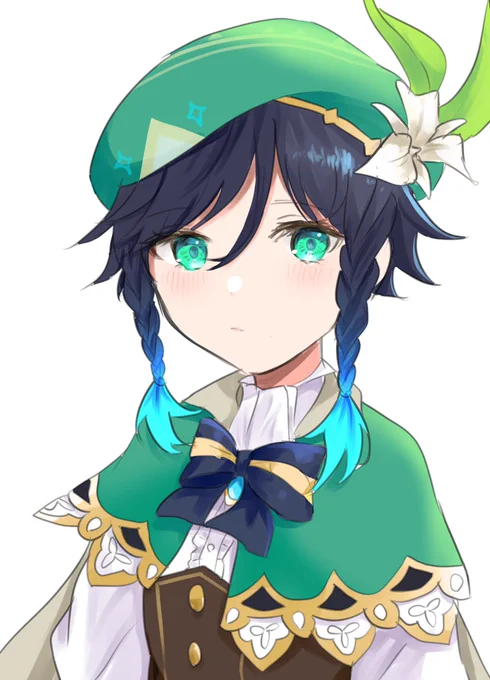 #原神 #venti なるべく可愛く描いたウェンティくん 