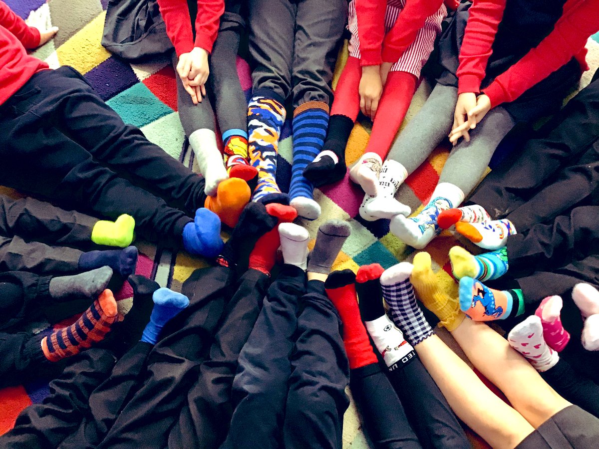 Happy odd socks day from class 9 😄🧦 @kestrelmead <a href="/MrsBaleKMPA/">Mrs Bale KMPA</a> #OddSocksDay