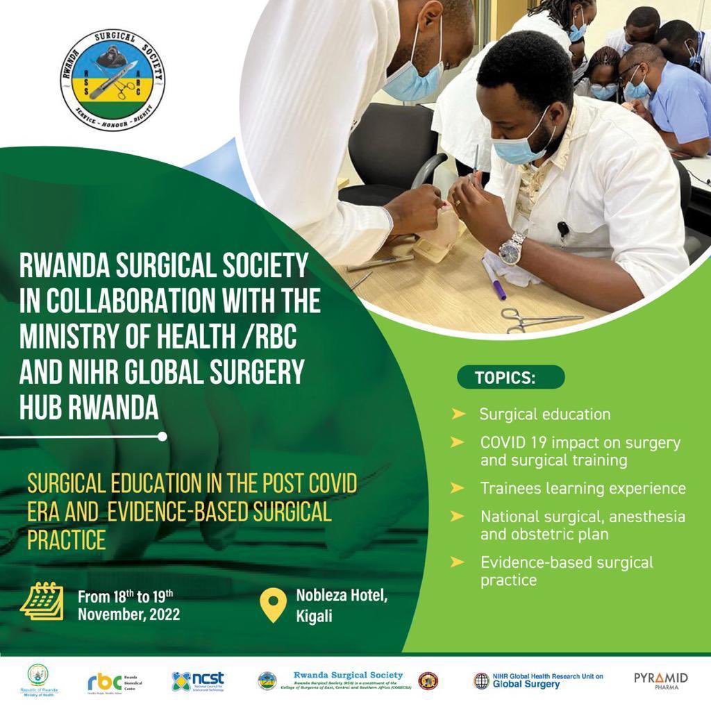 The countdown is on <a href="/MoHRwanda/">Min. of Health, Rw</a> <a href="/RBCRwanda/">Rwanda Biomedical Centre</a> <a href="/cosecsa/">COSECSA</a> <a href="/SmileTrainAfric/">Smile Train Africa</a> @OSGlobalSurgery <a href="/NIHR_GSU/">NIHR Global Surgery</a> <a href="/HospitalChuk/">University Teaching Hospital of Kigali/CHUK</a> <a href="/kfaisalhospital/">King Faisal Hospital Rwanda</a> <a href="/RwaMilitaryHosp/">Rwanda Military Hosp</a> <a href="/ughe_org/">University of Global Health Equity</a>