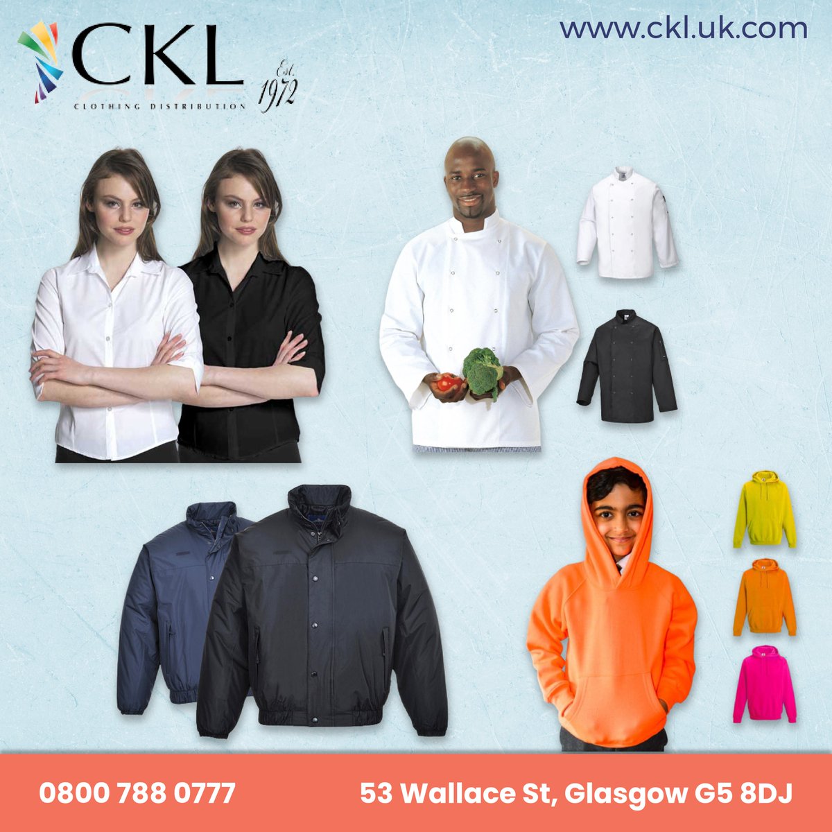 CKL has added a great variety of wearables that makes your days more comfy and warm.Our company offers a bespoke embroidery service that enhances a personal touch for its customers. 
Visit us bit.ly/3fu9x2H, 
#ckl #uk #winterclothes #winterclothesarethebest #bodywarmers