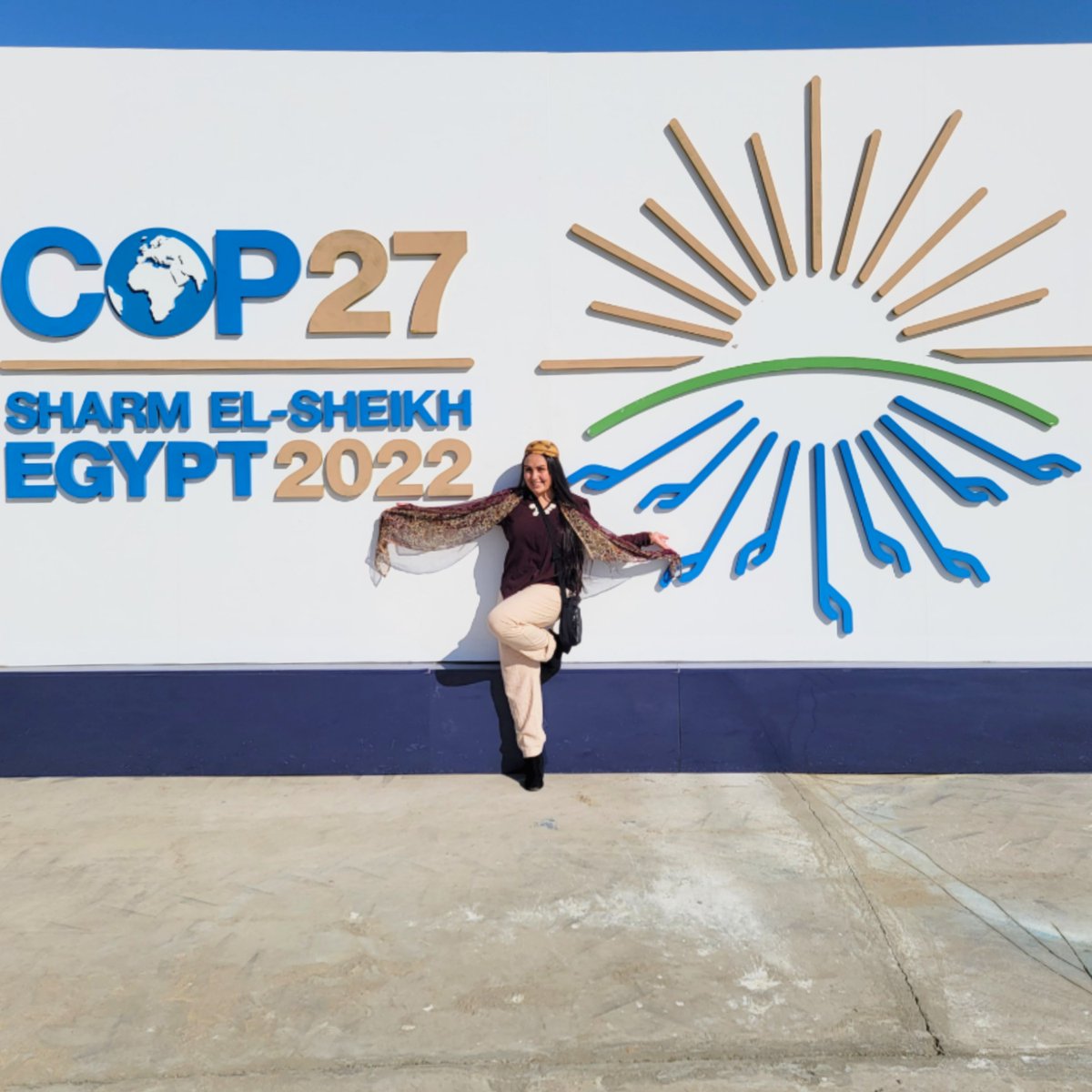 I made it to UN COP27 in Egypt successfully! #cop27 #UnitedNations #ClimateAction