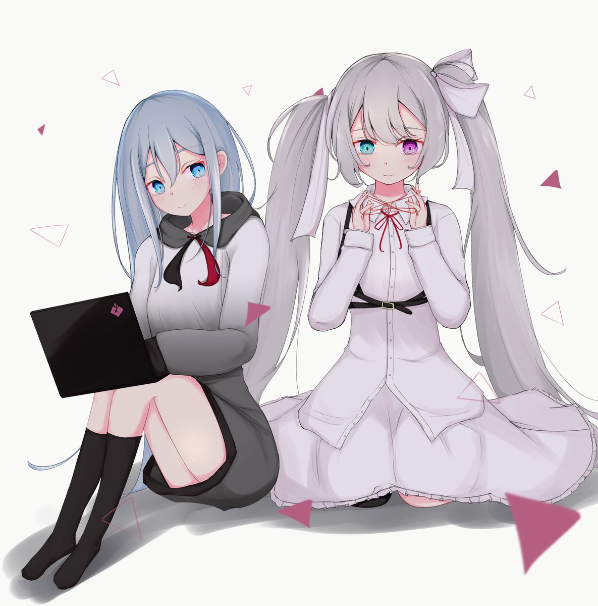 初音ミク 「①ニーゴミクさんと奏ちゃん #prsk_FA 」|ぜんじまる@超ボーマス4/30 お-12のイラスト