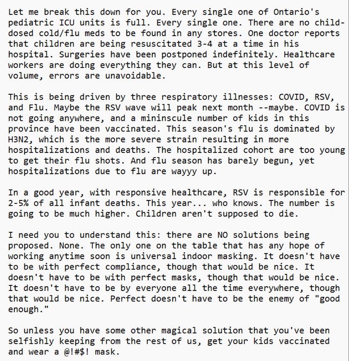 JonathanCOnP's tweet photo. From @deonandan, an epidemiologist, whose Twitter is private but who asks that this be shared. I BEG YOU TO RETWEET, far and wide. But these folks especially need to see it. @fordnation @SylviaJonesMPP @PublicHealthON @SMDhealthunit https://t.co/40SoroguEb