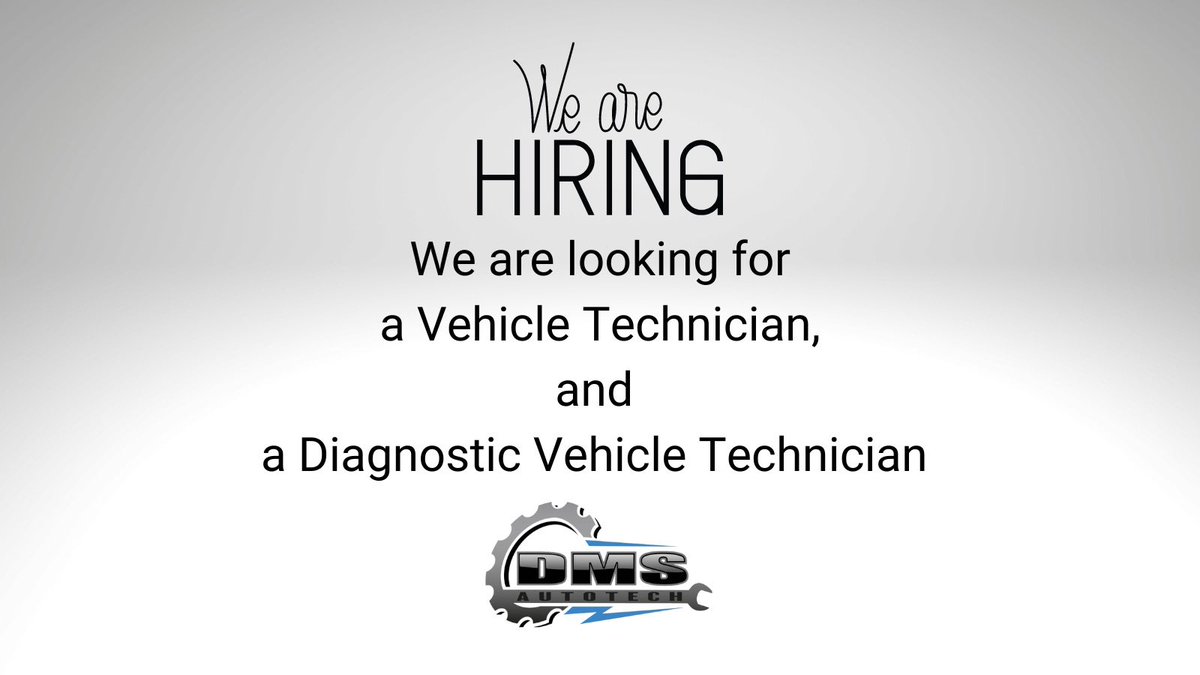 DmsAutotech's tweet image. A couple of opportunities have opened up at our established Bosch service centre in Church Lawton ST7.
If you are interested in either of these vacancies, please give Rob a call on 01270 748730. #technician #JobVacancy #motorvehicle #mechanic #cheshire #repair #bosch