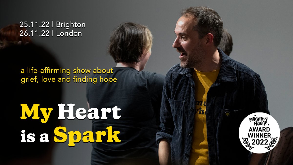 paul_macauley's tweet image. 💛 ‘My Heart is a Spark’ returns next week! 💛

A personal story about grief, death, love, generally losing one’s shit and bouncing back? Who knew audiences would be into that?

INFO/TIX: 
Brighton - shorturl.at/euPQ4
London - shorturl.at/bdnN1