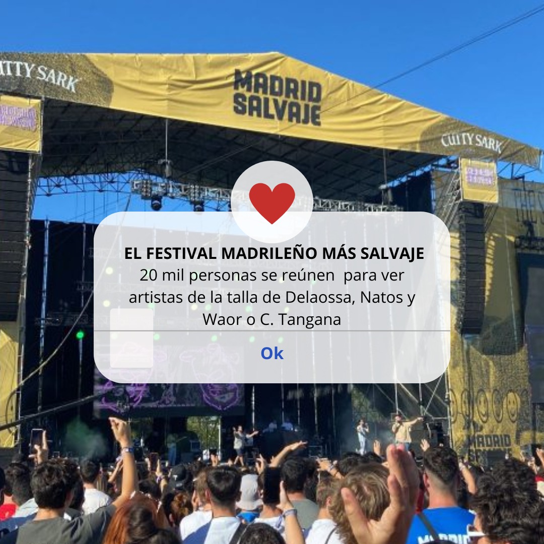 Madrid Salvaje, un festival donde podrás encontrar la mejor música urbana de todo el país. Las entradas para el de 2023 ya están agotadas, ¿te dio tiempo a comprar la tuya?

Para leer más, link en la biografía.

#música #madridsalvaje #festival #festivalmadrid #planpormadrid