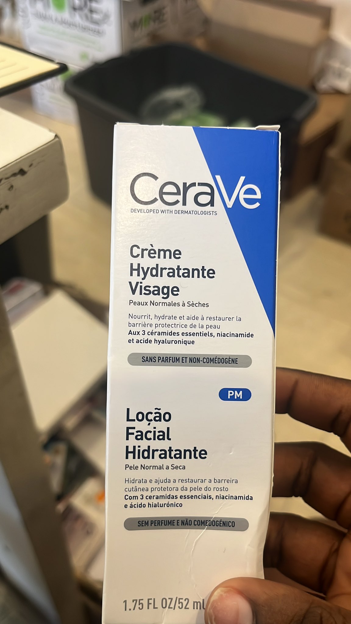 CERAVE - Crème hydratante - Peaux sèches - Visage - PM - 52ml