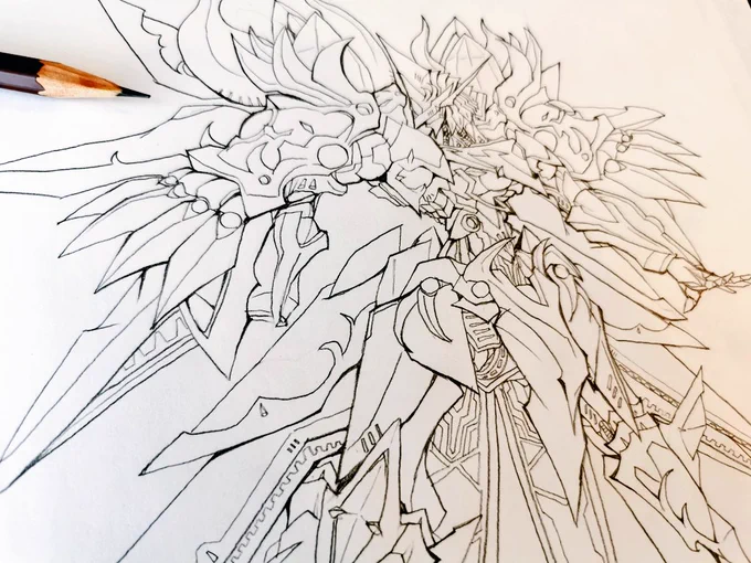 #線画の日(2/2)製作風景 