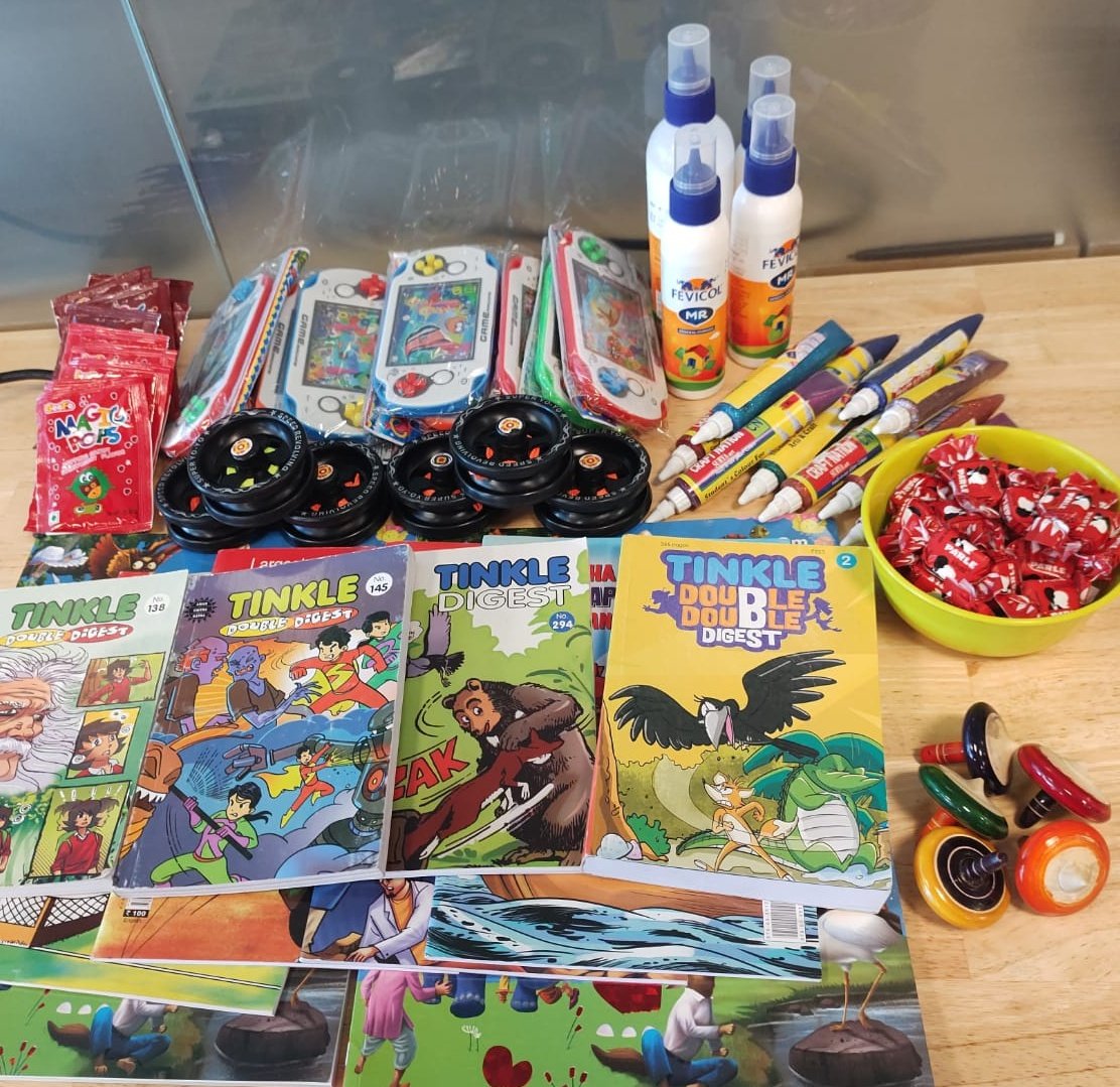 RuderFinnIndia's tweet photo. It was a truly nostalgic Children's Day for RFers!

With #BasketOfNostalgia we went back to our childhood days, where major task was to master a YoYo trick, or finish ice pop before it melts, and the water ring toss game was the true test of patience. 

#ChildrensDay #LifeatRF https://t.co/s9VIziwWRF