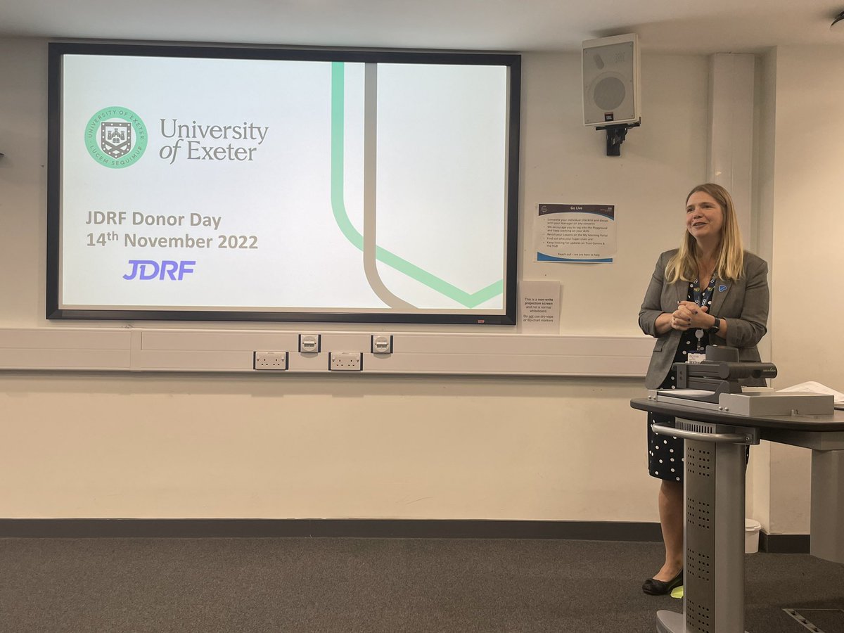 I’m very excited to be <a href="/ExeterMed/">Exeter Med School</a> learning from the very best #Type1Diabetes #researchers from the <a href="/Exeter_Diabetes/">ExeterDiabetes</a> team with <a href="/KarenFAddington/">Karen Addington</a> and some of @JDRFUK’s incredibly generous patrons 🤩💙

#WorldDiabetesDay #GBDoc #WDD