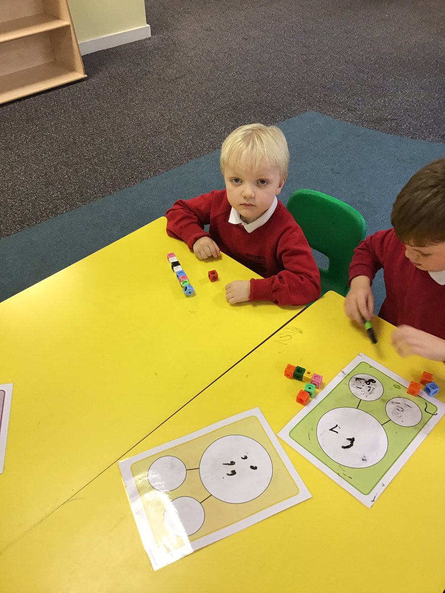 SPS_KS1's tweet photo. Today Year 1 have been working practically to find number bonds within 10 #spsmaths https://t.co/XXnP3ONPCL
