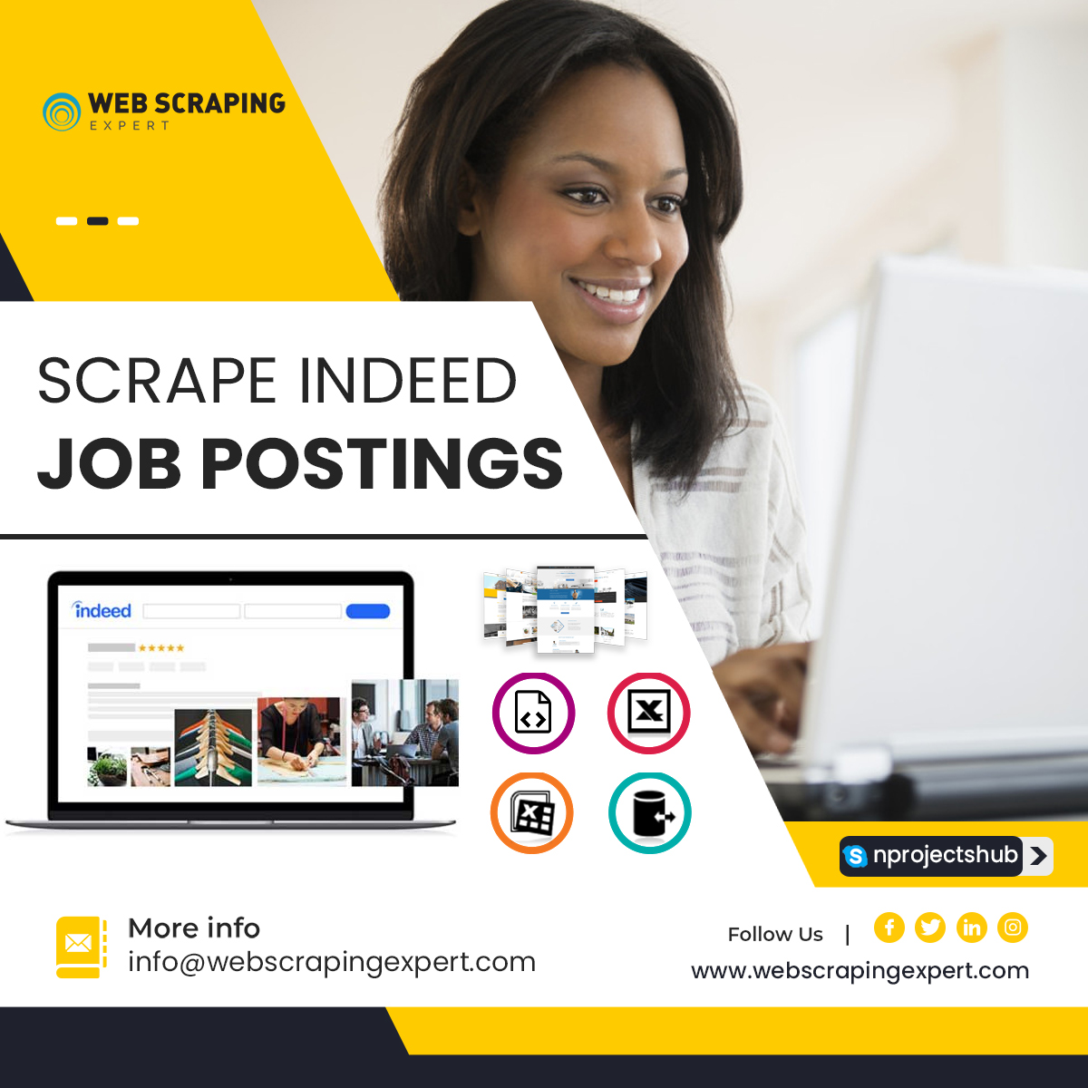 Scraping Jobs Listings from Indeed - info@webscrapingexpert.com. We offer Indeed Jobs Scraper and Indeed Jobs Listings Scraping Services to help you scrape job listings from Indeed.
>>  webscrapingexpert.com/indeed-job-scr…
 #indeedjobscraping #indeedjobscraper