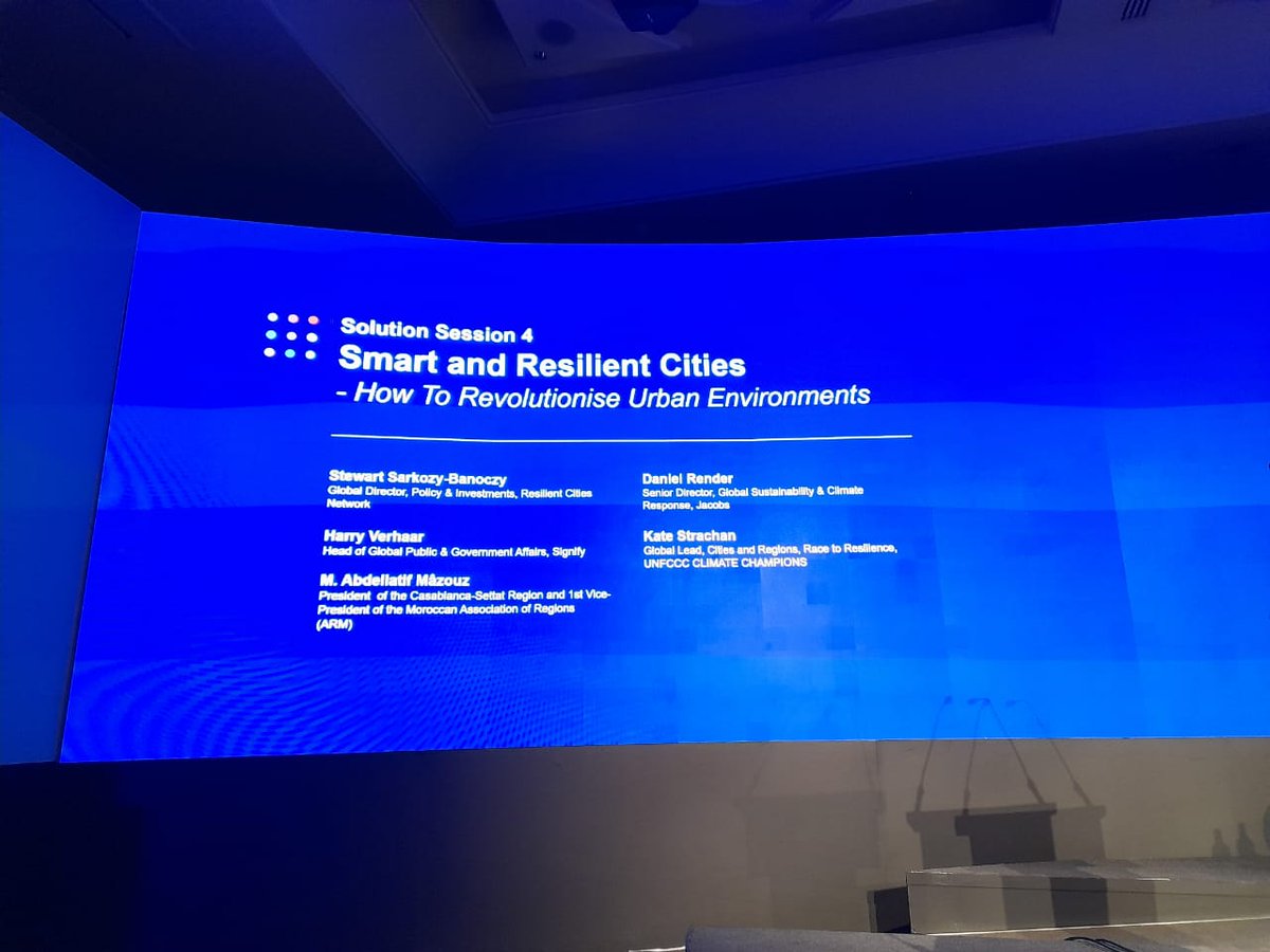 ComSISTIF's tweet image. Organisée par le SISTIF, l'intervention de M.Abdellatif Mazzouz @amazouz2021 Président du Conseil de la Région Casablanca Settat, dans le cadre du panel international sur l'urbanisation, les villes durables &amp;amp; résilientes "World Climate Finance - The Investment COP"