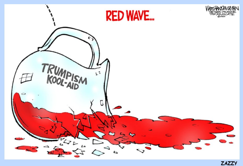 The MAGA red wave was a flop like everything else they do.