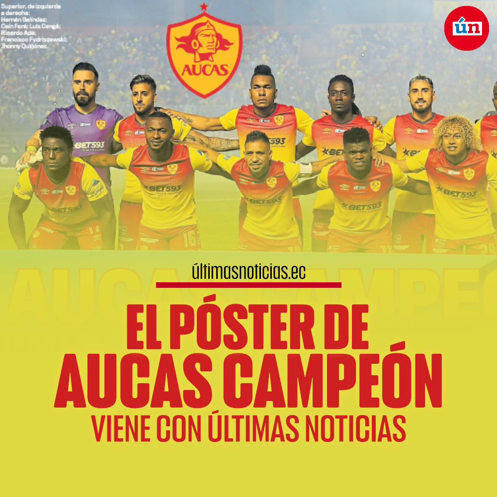 Últimas Noticias te trae el póster de #Aucas campeón. Adquiere ya tu ejemplar de este lunes 14 de noviembre 🗞️

¡Y DALE A! ¡Y DALE A! 💛❤️