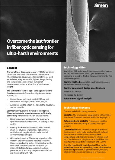 KIM_global's tweet photo. Now featured on our #OpenMarket this innovative #FiberOptic coating technology to work in extreme environments ( #ultraharsh) and monitor #temperature and #strain: https://t.co/oUnyuhdz3B https://t.co/DriIKFY7Ut