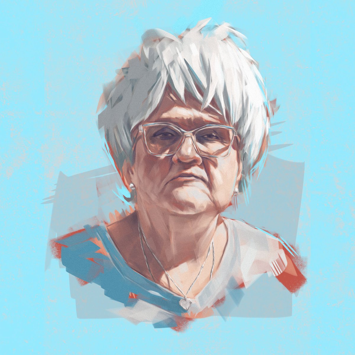 New portrait study. Drawn in <a href="/procreate/">Procreate</a>.