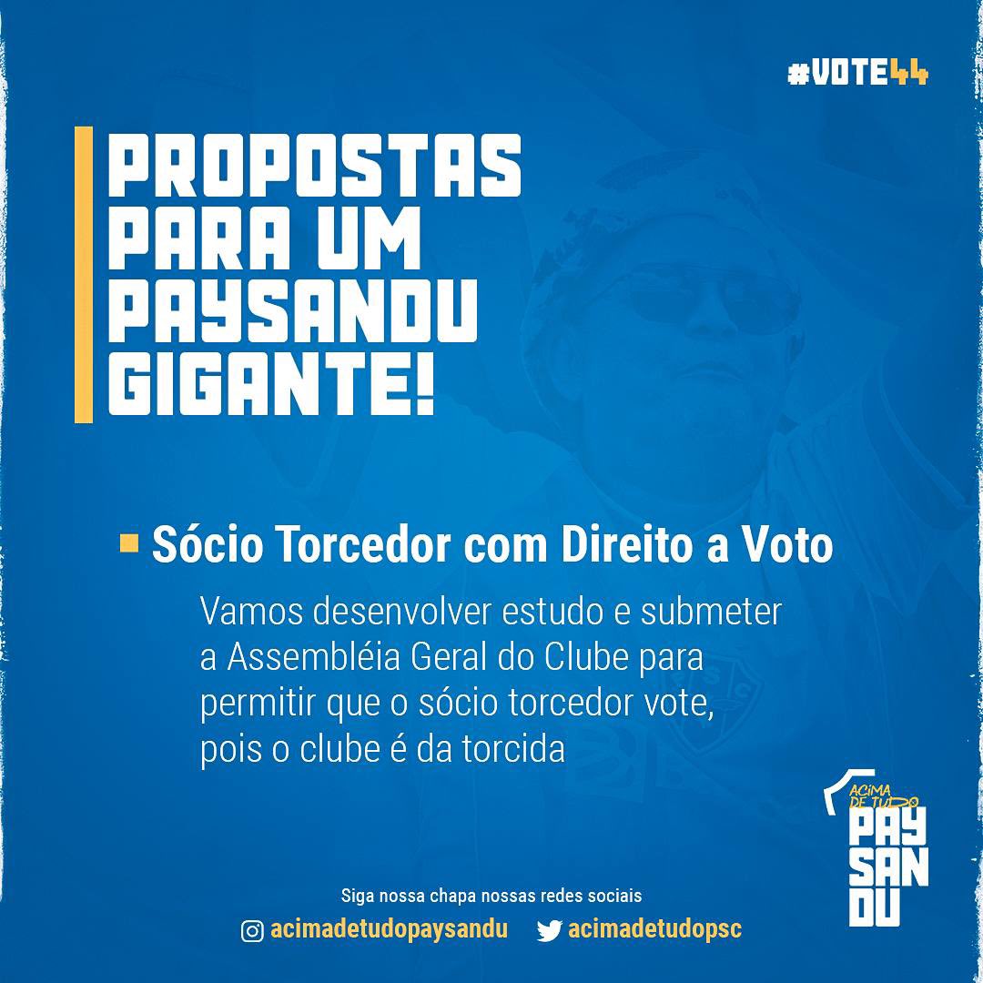 fe_deandrade's tweet photo. O Paysandu é da torcida! 💙 #Vote44 #AcimaDeTudoPaysandu https://t.co/Dk9F0KEf9A