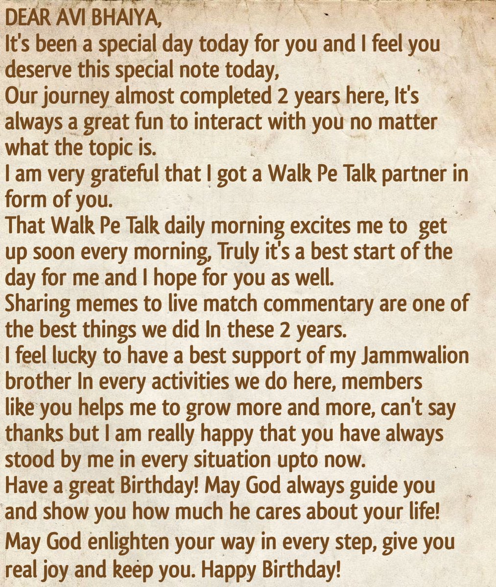 Meet_Unfiltered's tweet image. #SpecialNote for @PatnaikAvishek #AviBhaiyaa ❤
#HappyBirthday