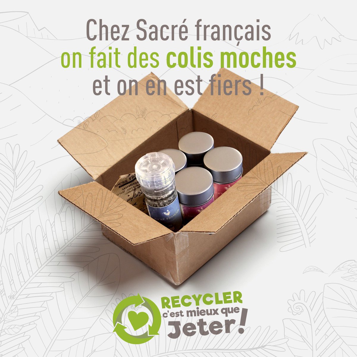 SFselectepices's tweet photo. On fait des colis moches et nous en sommes fiers! #epices #selectionneurdepices #ecologique #foodsense #vege #cuisinepropre #fair #bio #food 
https://t.co/JvUP4YqkBi https://t.co/2KEWo5Hyd3