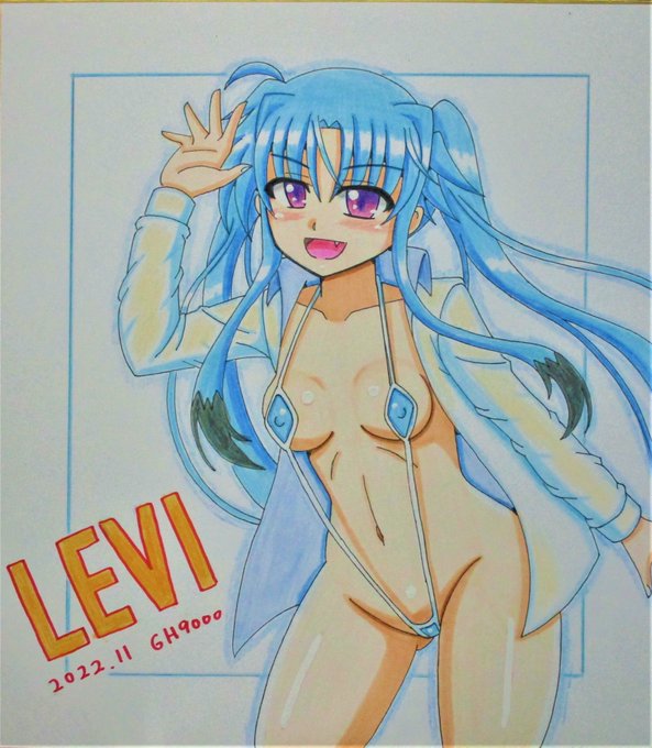 11月の色紙、スリングショット水着レヴィ完成しました～😆😊 