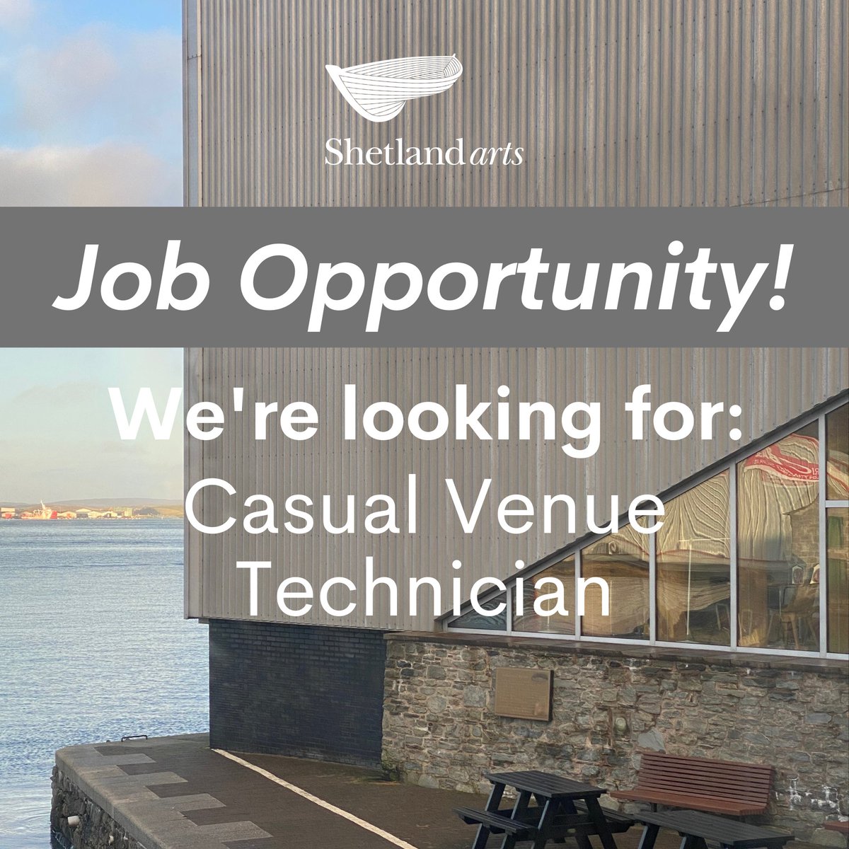 Shetland Arts (@shetlandarts) on Twitter photo 📣 We're hiring for a Casual Venue Technician!
You can find the full job description and application details on our website: shetlandarts.org/getinvolved/va…
⏰ The closing date for applications is midnight on Wednesday 7 December. 📣 We're hiring for a Casual Venue Technician!
You can find the full job description and application details on our website: shetlandarts.org/getinvolved/va…
⏰ The closing date for applications is midnight on Wednesday 7 December.