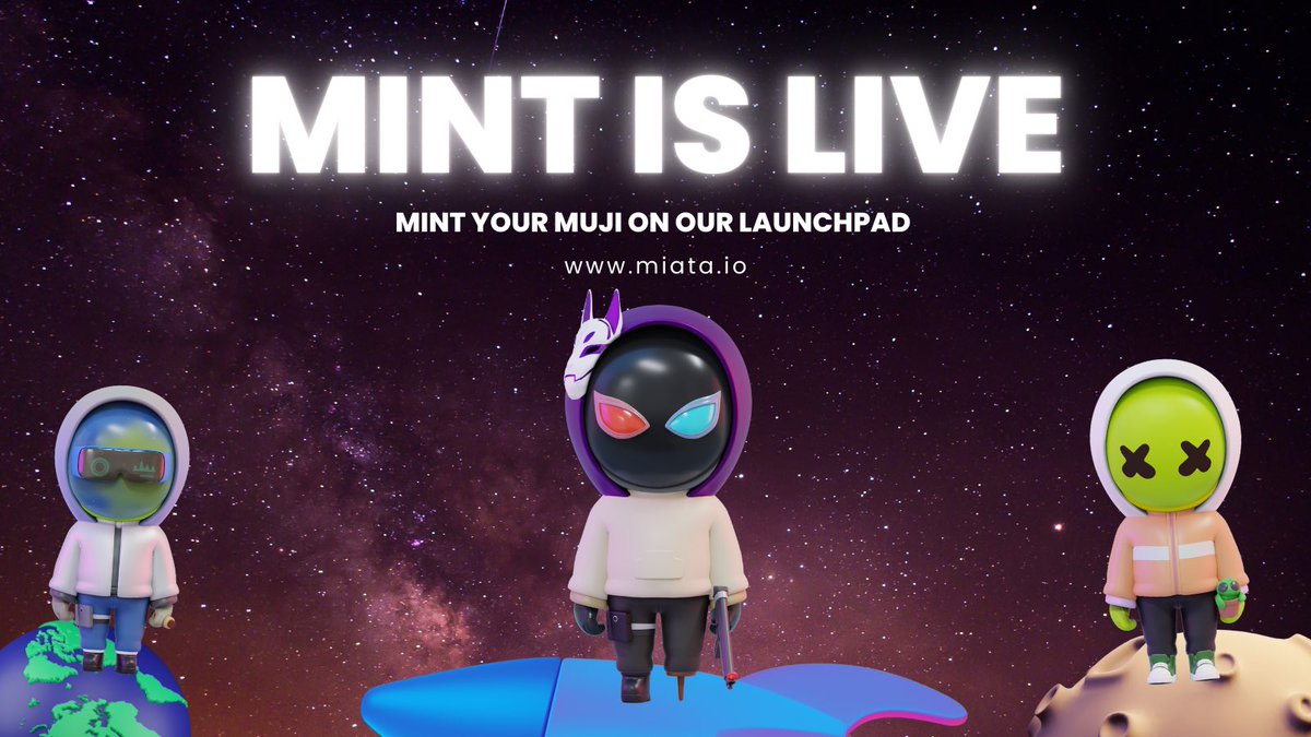 MINT IS LIVE🥳🥳🥳

#OGmuji are here. Join the club, #LUNCcommunity 🔥

Be as active as possible, let’s build a #LUNC future together ❤️

➡️ miata.io ⬅️