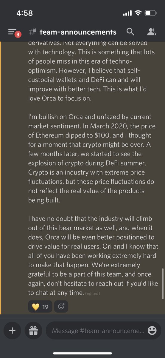 Folks have been asking us how we feel, so I’m sharing the message that <a href="/oritheorca/">Ori | cofounder of @orca_so</a> and I sent to our team:
