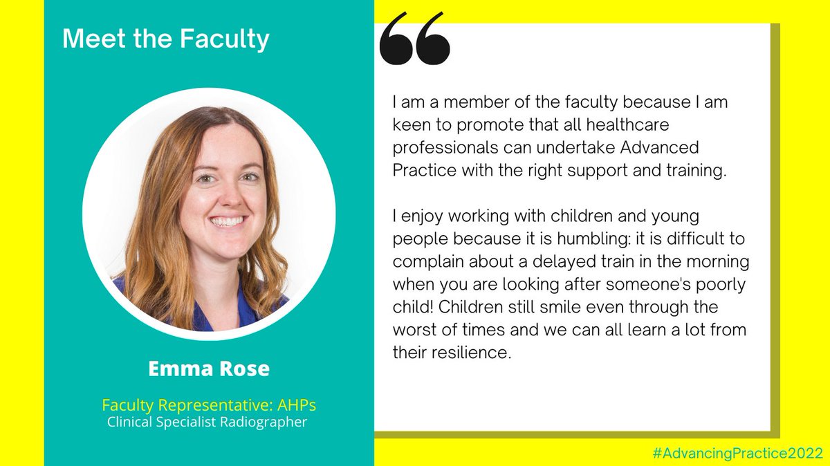 GOSH_AdvPrac's tweet image. How does @Paed_IR_Rad support AP education?

&quot;I support AP education by encouraging AHPs that AP and the four pillars can be achieved in their area. I want to make sure that people know that it is all achievable with practical tips &amp;amp; guidance.&quot; #AdvancingPractice2022