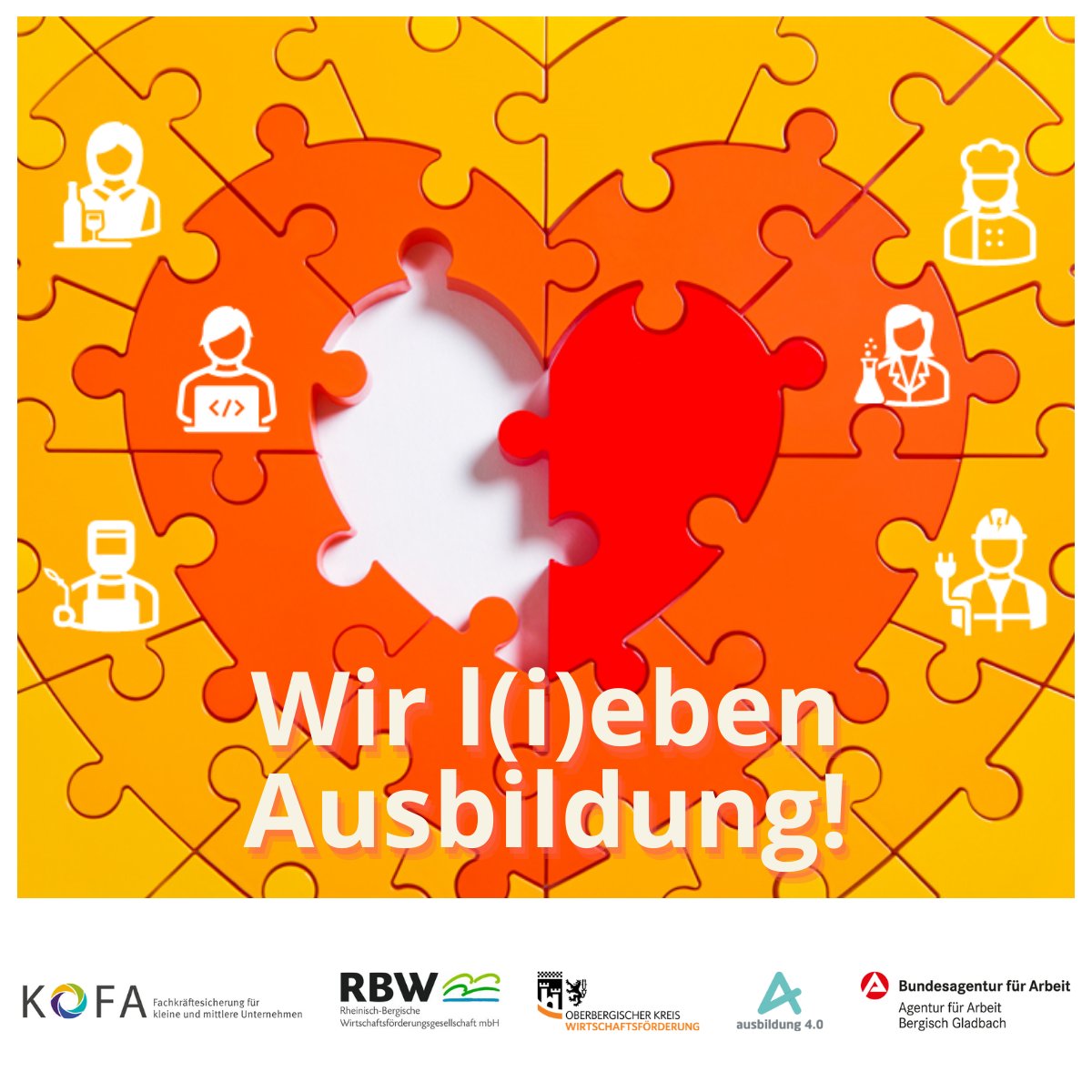 Manchmal benötigt es ein bisschen Hilfe... Doch was gibt es für "Unterstützungsmöglichkeiten in der Ausbildung"?

Beim Dezember Frühstückstermin gibt es Antworten von "Wir l(i)eben Ausbildung!" <a href="/KOFA_de/">KOFA</a> <a href="/BA_NRW/">Bundesagentur für Arbeit in NRW</a> @ihkkoeln 

📅7.12.
🕤9:30-10 Uhr
💻online
ausbildung40.koeln/wir-lieben-aus…