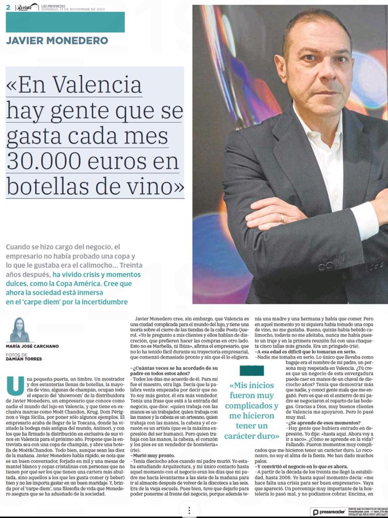 JDicoval's tweet photo. Este domingo nos dedicaban en @lasprovincias una doble página recogiendo la trayectoria de #Dicoval. Muchísimas gracias a María José Carchano por esta pedazo de entrevista y artículo.
Os lo compartimos y esperamos que os guste. https://t.co/EBO73K5p5s