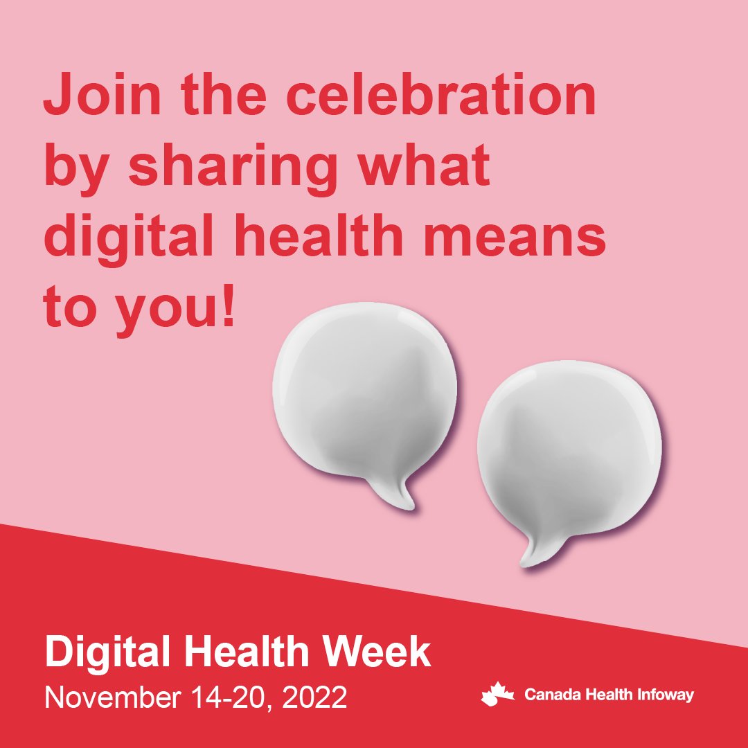 Digital Health Week begins today and continues through Nov. 20. Help us celebrate the difference digital health makes by joining the conversation using #ThinkDigitalHealth. bit.ly/30tO3eW