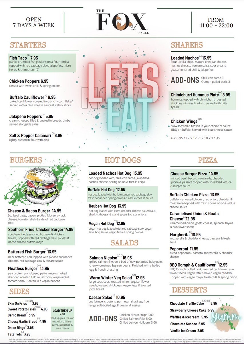 There is SO much going on at the London ExCel this week. 

We would love to welcome you to eat from our NEW MENU. From Fish Tacos to Buffalo Hot Dogs, we've got something for everyone!
Take a look:
bit.ly/3DU29aF

#ExCelLondon #pub #bar #pubseastlondon #docklandspubs