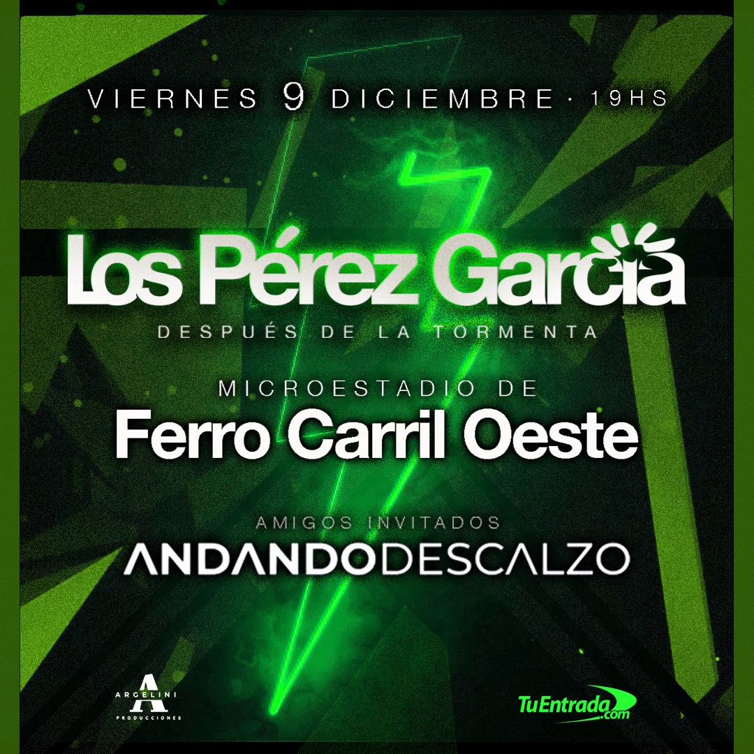 andandodescalzo's tweet photo. ¡Cerramos el año junto a @lospereztw en Ferro!

https://t.co/YKDiurzd7J https://t.co/FArEi54Qfk