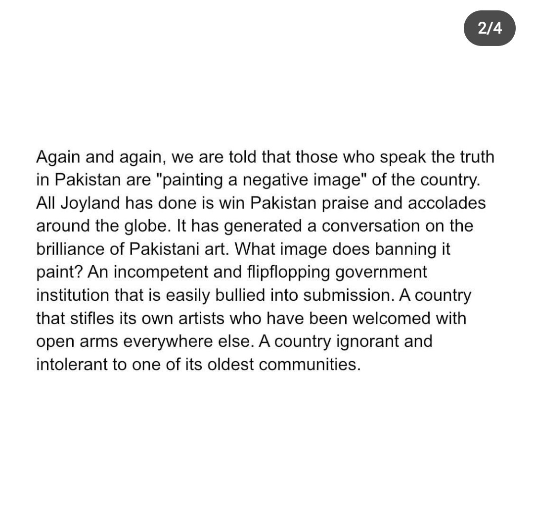 thoraoffbeat's tweet photo. "Yes, the film has a khwajasira character. This is not new for Pakistani film and TV. What is new is that the character is portrayed, for once, with respect and complexity by a member of the community, instead of a man in mock drag."

RASTI FAROOQ SPITTING FACTS. #ReleaseJoyland https://t.co/bsmgp44vqc