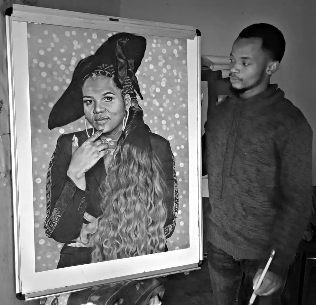 Benele_Jeffrey's tweet photo. Drawing of @kwa_mammkhize 
Who would you love to see me draw next? https://t.co/S7LMdN54bO