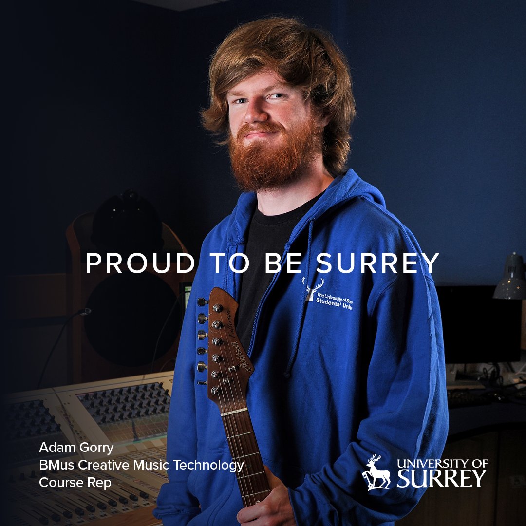 UniOfSurrey's tweet image. "I have been able to grow so much here as a person and try so many different new things and everyone – staff and students – are so supportive" 💬 - Adam Gorry, a current third-year student from Leighton Buzzard.

Read more here: stories.surrey.ac.uk/proud-to-be-su…

#ProudToBeSurrey 💙