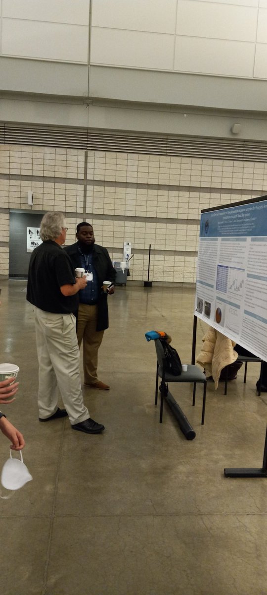 #SETACPittsburgh come by our poster.
<a href="/TheHitScientist/">Nigel Lascelles</a> is waiting to share with you some of our findings on the behavior of tire particles in the Texas coastal bay system