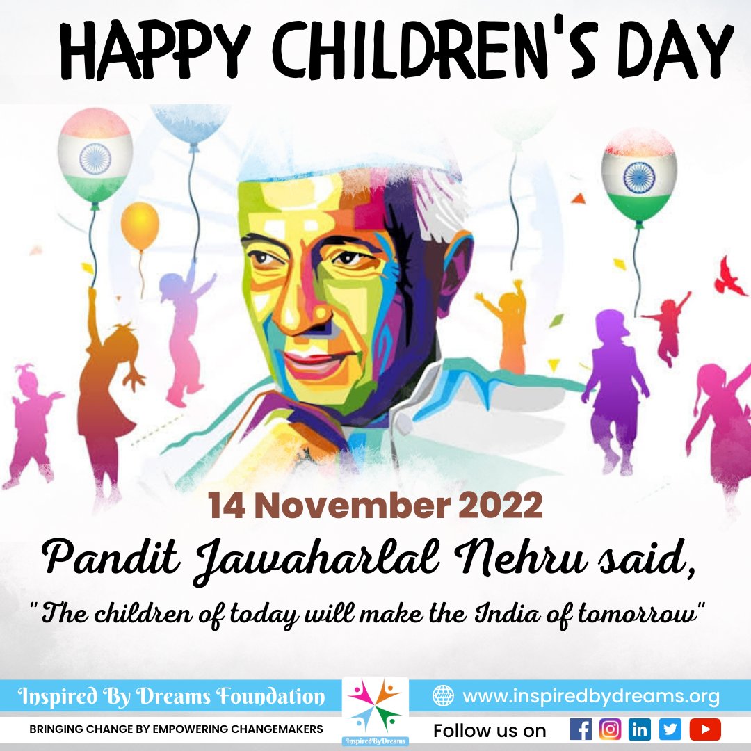 Children are the best creation of God. They spread joy and happiness in every season. They are the world’s most valuable resource and its best hope for the future.  Here's wishing all our young assets a very Happy Children's Day! 

#childrenday  #childrensday #happychildrensday