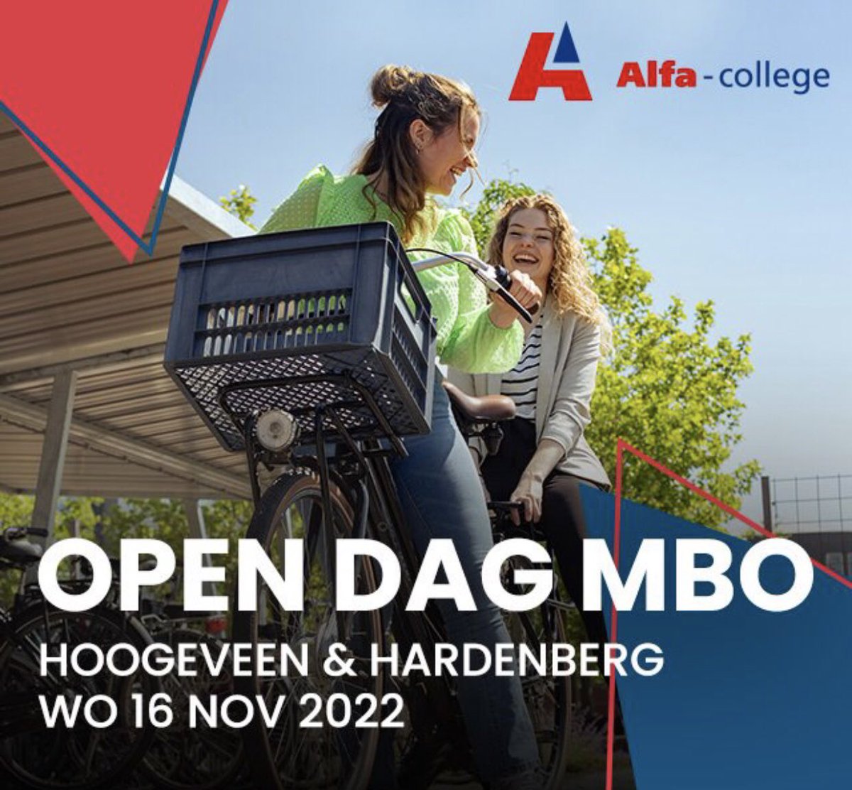 Woensdag 16 november is de Open dag in Hoogeveen en Hardenberg. Kom langs en maak kennis met onze opleidingen en scholen. Stel jullie vragen, bekijk onze scholen en proef de sfeer! Komen jullie ook langs?
Meer info ➡️alfa-college.nl/opendag