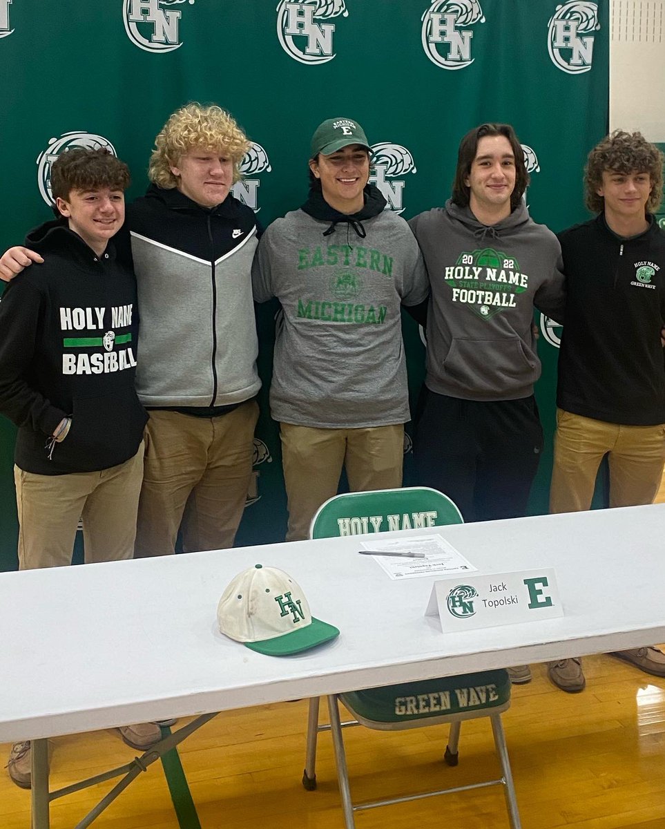Holy Name Baseball (@hndiamond9) on Twitter photo Congrats to Senior Jack Topolski on his official signing with Eastern Michigan today! Big things ahead for this young man!!
<a href="/JackTopolski/">Jack Topolski</a>
<a href="/HNGreenwave/">Holy Name High School</a>
<a href="/NamerAthletics/">Holy Name Athletics</a> Congrats to Senior Jack Topolski on his official signing with Eastern Michigan today! Big things ahead for this young man!!
<a href="/JackTopolski/">Jack Topolski</a>
<a href="/HNGreenwave/">Holy Name High School</a>
<a href="/NamerAthletics/">Holy Name Athletics</a>
