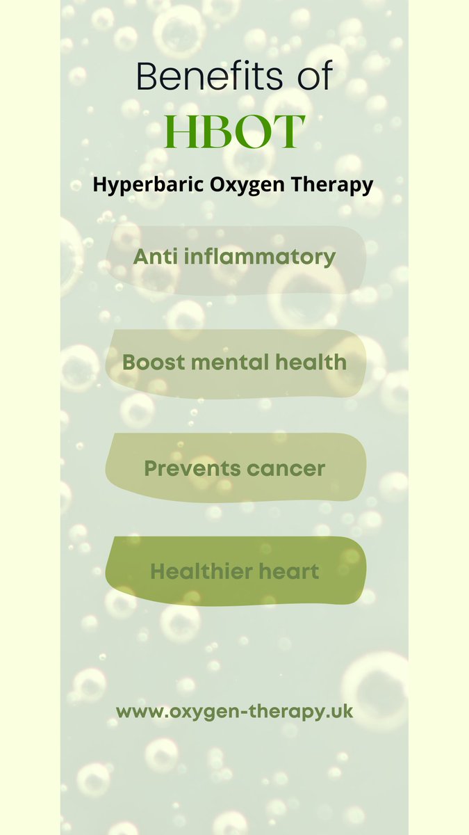 Book your first session on oxygen-therapy.uk

If you have any questions please email me on info@oxygen-therapy.uk

#oxygen #oxygentherapy #hyperbaricoxygenchamber #oxygenchamber #oxygentreatment #hyperbaricoxygentreatment #therapypeterborough #helpyourself #pborough #pboro